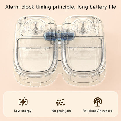 Automatic Cat feeder 2Pcs Electronic Timed Dry and Wet Pet Dog Food Dispenser